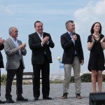 Macri y Santos en Mar del Plata