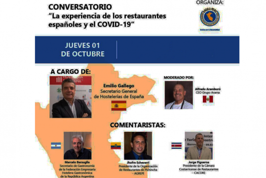 Se desarrolló el Conversatorio virtual “La experiencia de los restaurantes españoles y el COVID-19”