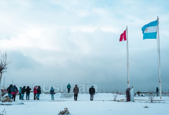 Llegó la primera gran nevada del 2022 a Ushuaia