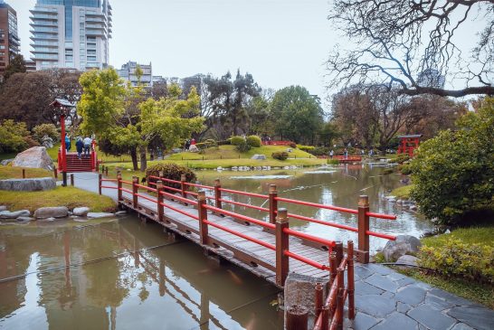 Exposición de Kimonos en el Jardín Japonés