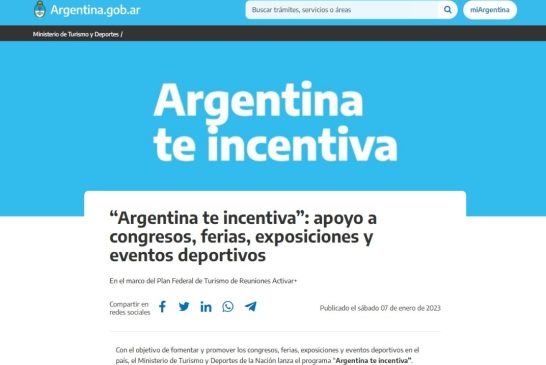 La Pampa fue seleccionada  para el programa Argentina te Incentiva.