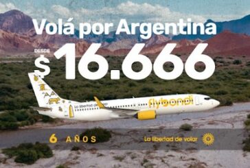 Flybondi sigue de festejo y acerca tarifas desde $16.666 para volar por Argentina