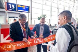 GOL inauguró su nueva ruta que une Buenos Aires con Bogotá
