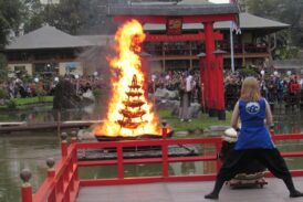 Festival del fuego: “Megumi Matsuri” en el Jardín Japonés